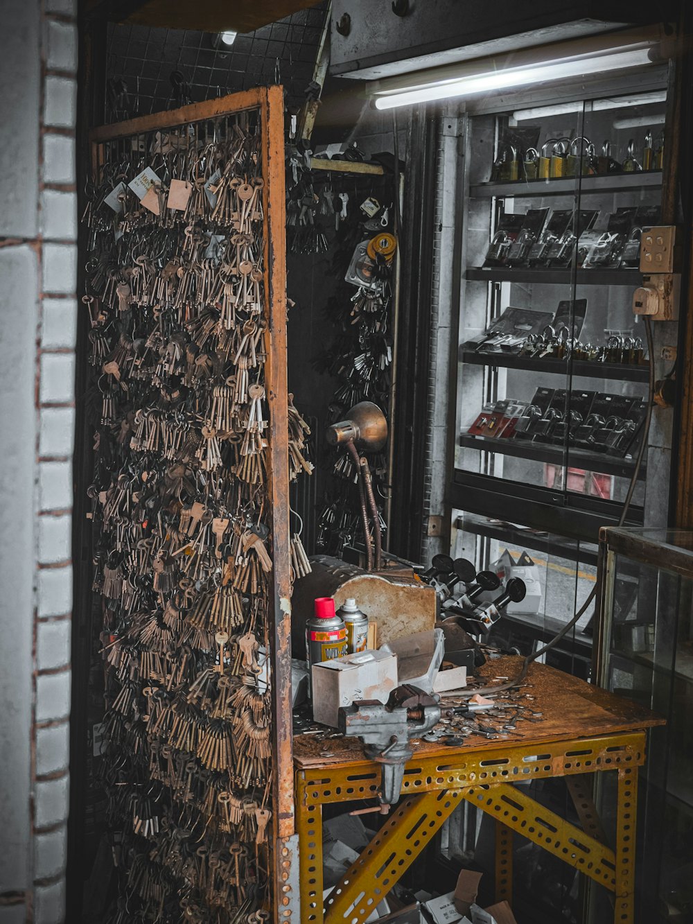 Locksmith at work — emergency service